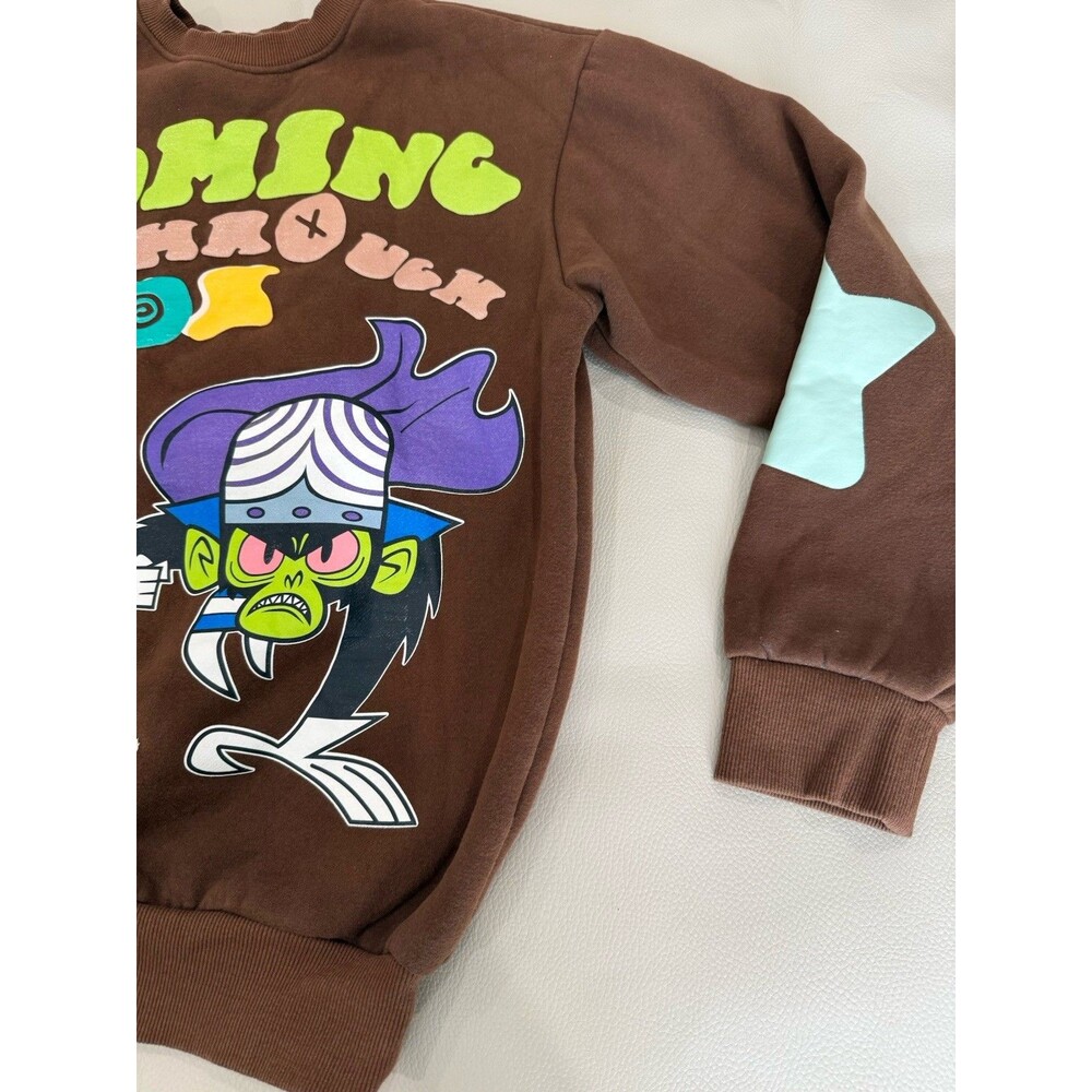 Civil Regime Powerpuff Girls Brown Mojo Jojo Hoodie Unisex Size Medium - Picture 3 of 9